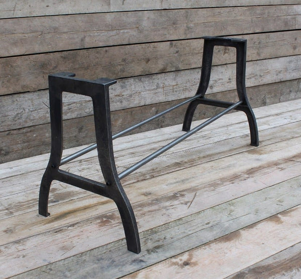 Dining Table End Frame ABBOT 2 Rods Cast Antique Iron 711mm x 508mm