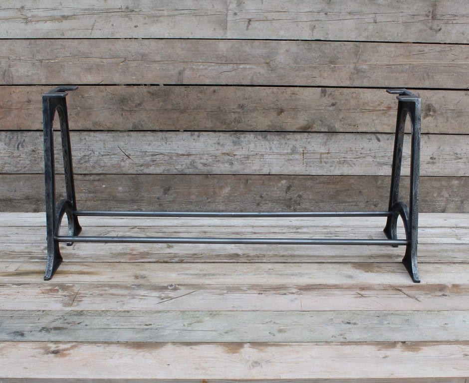 Dining Table End Frame AXDANE 2 Hole Cast Iron 710mm X 620mm ...
