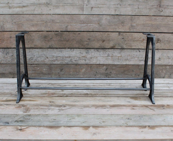 Dining Table End Frame AXDANE 2 Hole Cast Iron 710mm X 620mm
