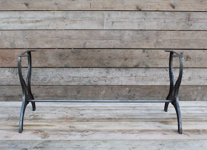 Dining Table End Frame HARDWICK 1 Rod Cast Iron 700mm x 720mm