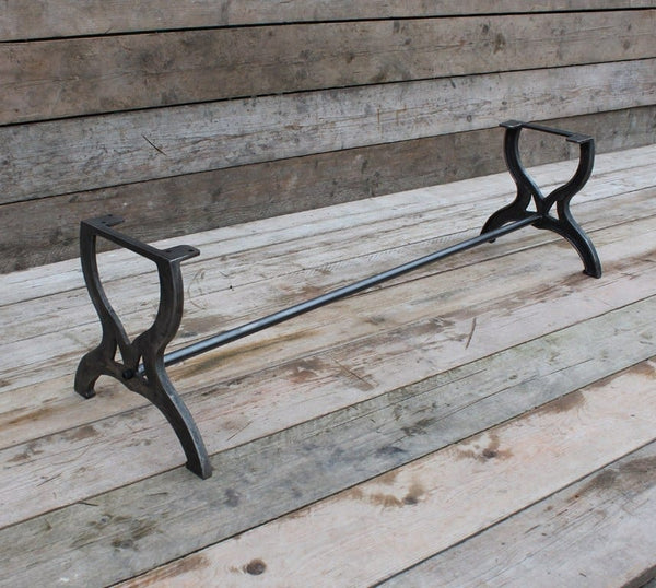 Coffee Table End Frame HARDWICK 1 Rod Cast Iron 420mm x 460mm