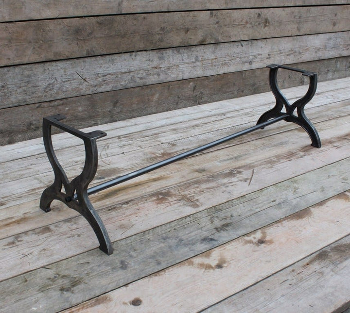 Coffee Table End Frame HARDWICK 1 Rod Cast Iron 420mm x 460mm