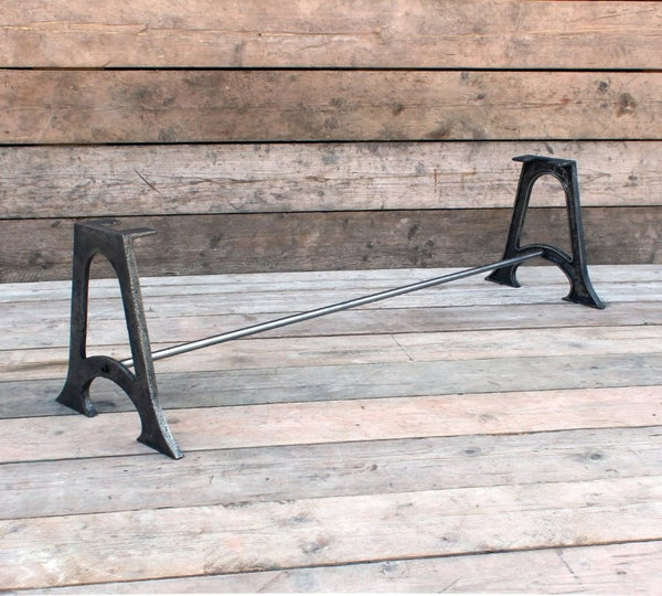 Coffee Table End Frame AXDANE 1 Hole Cast Iron 400mm x 400mm