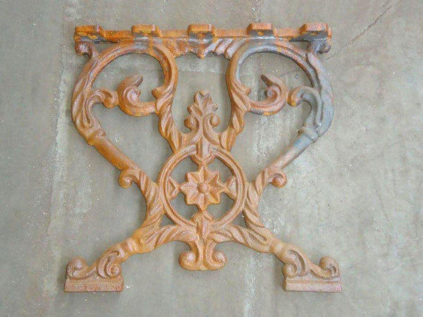 Bench End Frame INDIAN Design Cast Iron 400mm