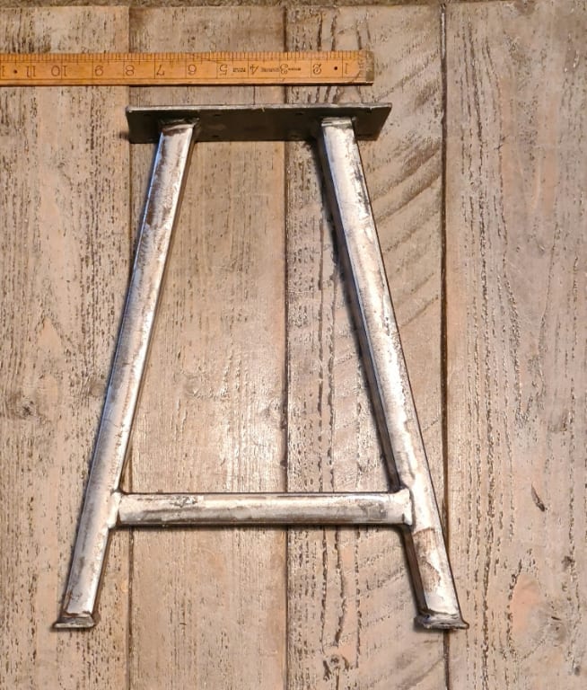 Angled Bench Frame Bench End Frame A Frame 2 x 1 Box Antique Iron 406mm x 216mm ...