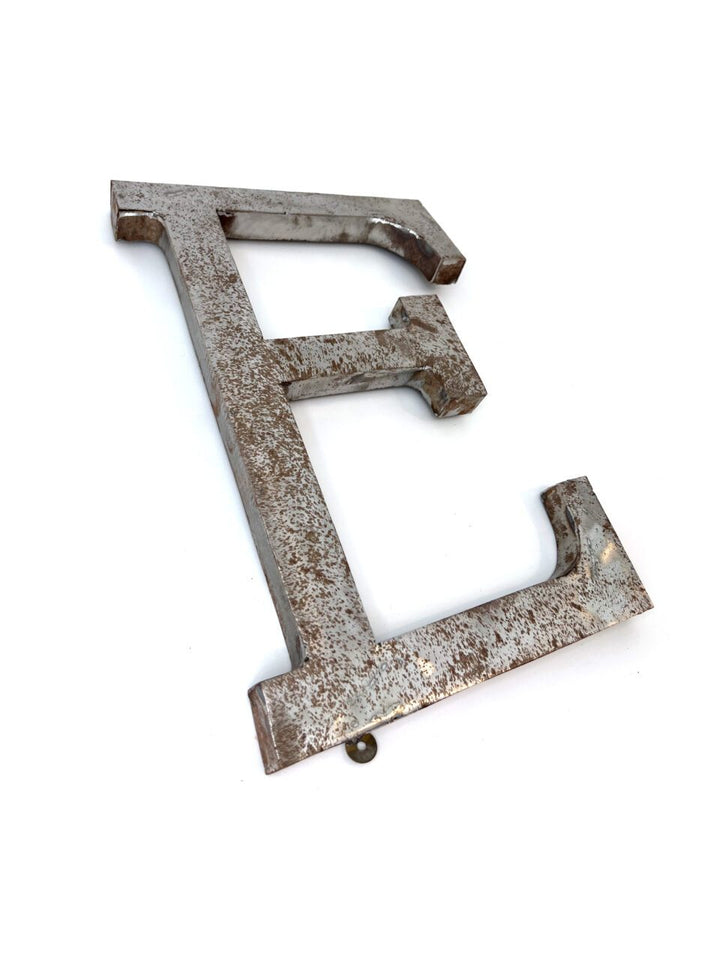 Wall Mounted Letter 'E' Antique Finish 400mm 16" High