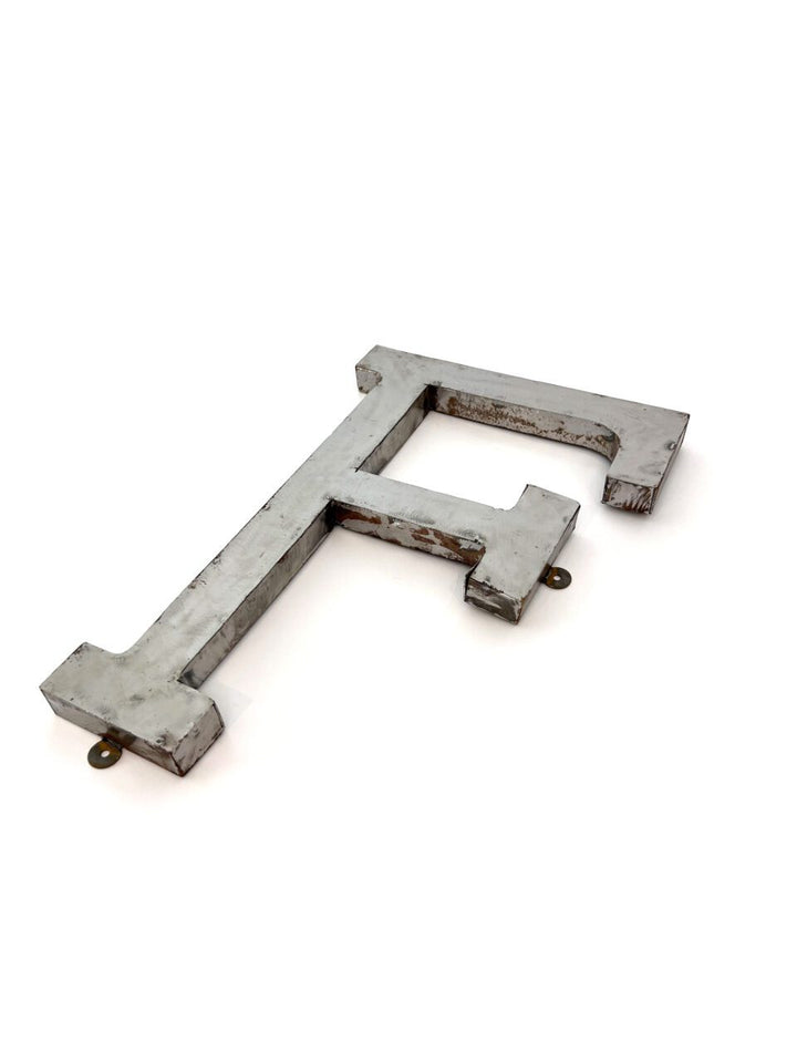 Wall Mounted Letter 'F' Antique Finish 400mm 16" High