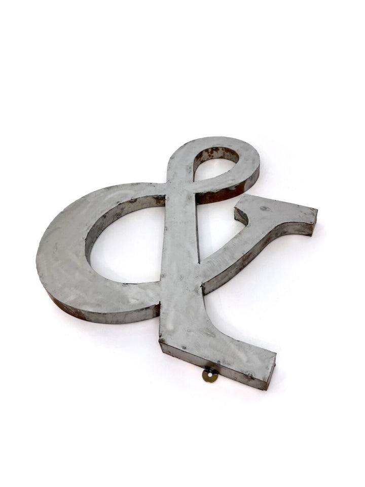 Wall Mounted Letter '&amp;' Antique Finish 400mm 16" High