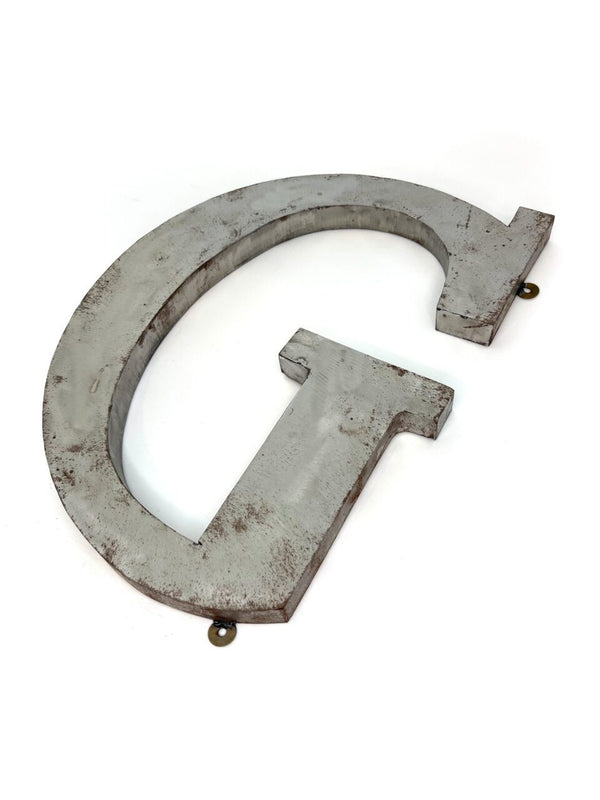 Wall Mounted Letter 'G' Antique Finish 400mm 16" High