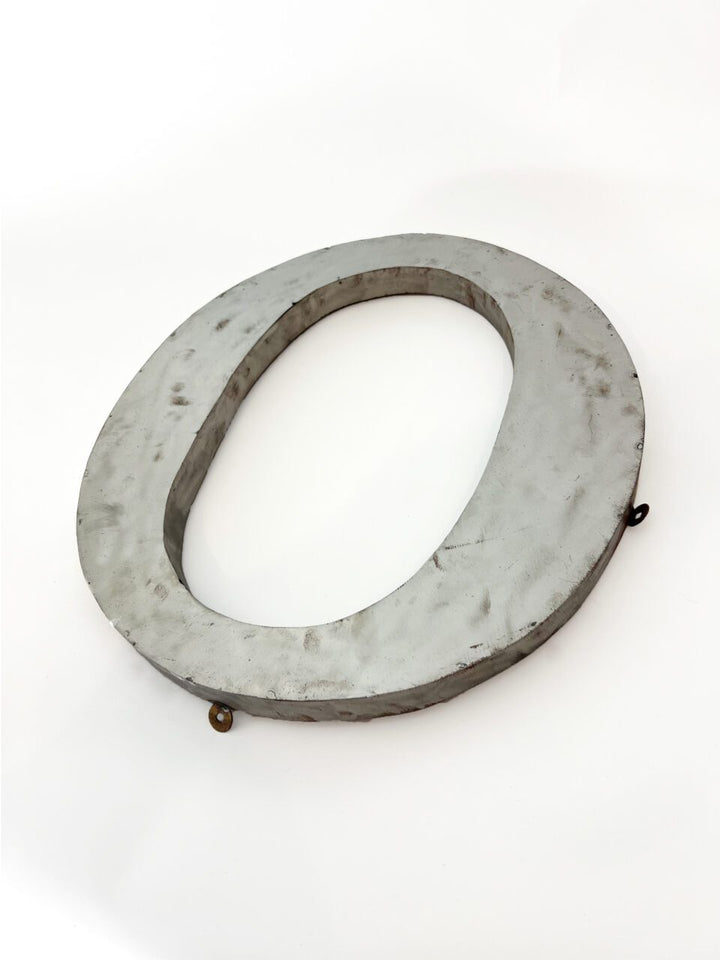 Wall Mounted Letter 'O' Antique Finish 400mm 16" High