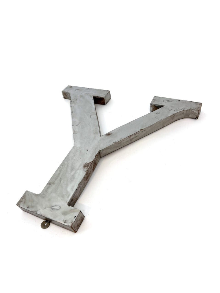 Wall Mounted Letter 'Y' Antique Finish 400mm 16" High