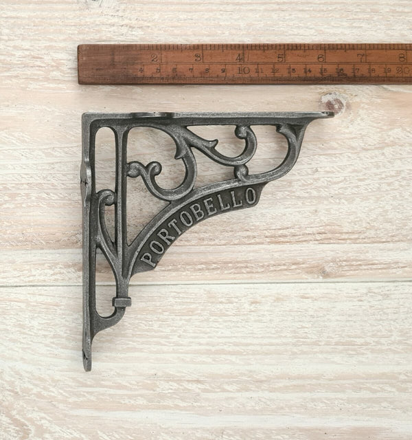 Shelf Bracket PORTOBELLO Heritage Cast Ant Iron 6.0" x 6.0"