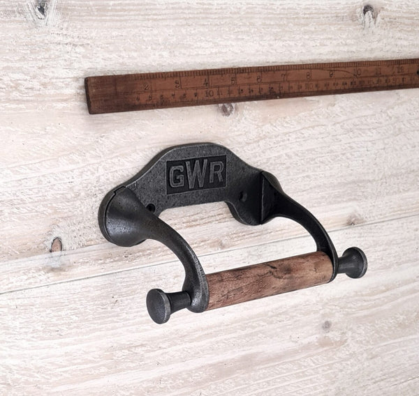 Toilet Roll Holder GWR Long Arm Ant Iron 150mm