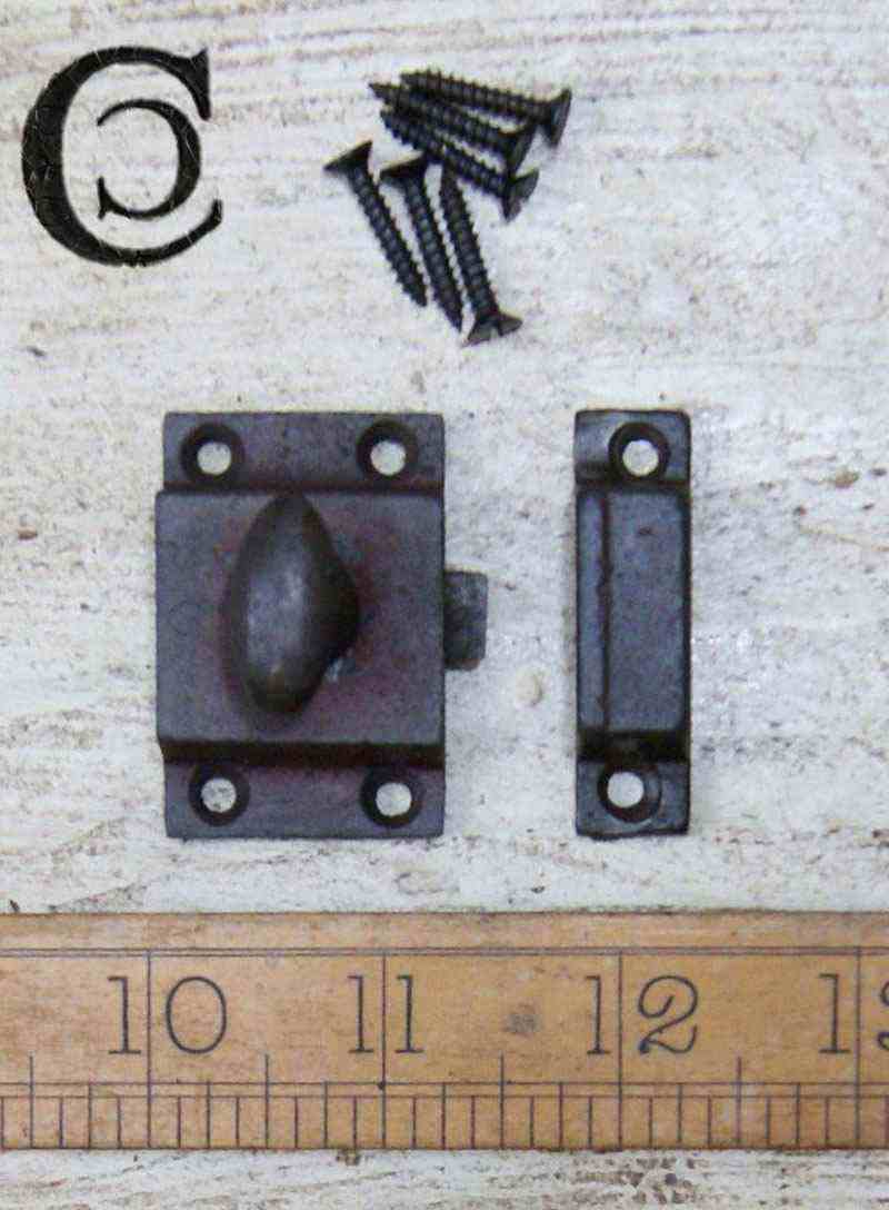 Cupboard Latch Cast Antique Iron 50mm / 2" - Cottingham ...