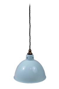 Metal Pendant Shade in Duck Egg Blue