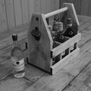 Bottle opener on a beer crate