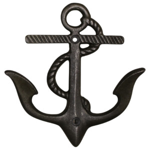 Anchor shape cast iron hook