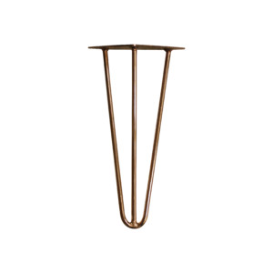 Polished Copper Hairpin Table / Stool Leg
